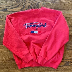 Tommy Hilfiger Vibrant Red Crew Neck Sweater